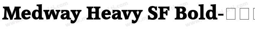 Medway Heavy SF Bold字体转换